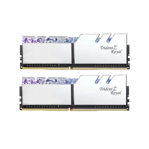 Модуль пам'яті для комп'ютера DDR4 32GB (2x16GB) 3200 MHz TridentZ RGB ROYAL Silver G.Skill (F4-3200C16D-32GTRS)