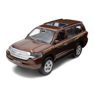 Масштабная модель автомобиля TechnoDrive Toyota Land Cruiser коричневый (KM250420)