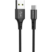 Дата кабель USB 2.0 AM to Micro 5P 1.0m BX20 Enjoy 2A Black BOROFONE (BX20MB)