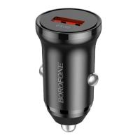 Зарядное устройство BOROFONE BZ18 single port QC3.0 car charger USB Black (BZ18B)