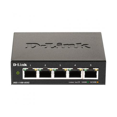 Комутатор мережевий D-Link DGS-1100-05V2