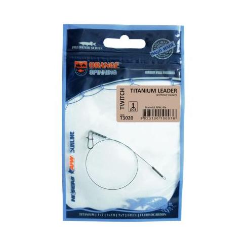 Повідець Ukrspin Orange Spinning титан AFW 17см 12кг(25lb)/0.38мм (1590.01.12)