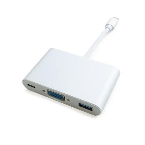Порт-реплікатор Extradigital USB Type-C to VGA/USB 3.0/Type-C (0.15m)