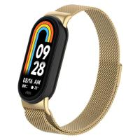 Ремешок для фитнес браслета Armorstandart Milanese Magnetic Band для Xiaomi Mi Band 8 Gold (ARM69919)