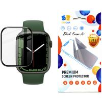 Скло захисне Drobak Apple Watch Series 9 45mm Black Frame A+ (323211)