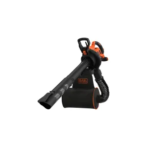 Пылесос садовый Black&Decker 3 кВт, 230-404 км/ч, трвавосборник 72 л (BEBLV300)
