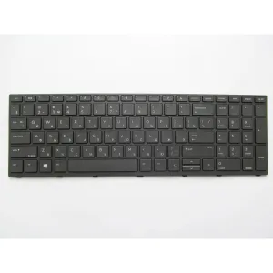 Клавиатура ноутбука HP ProBook 450 G5, 455 G5, 470 G5 черная с серебр рамкой с подс (A46164)