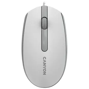 Мышка Canyon M-10 USB White Grey (CNE-CMS10WG)