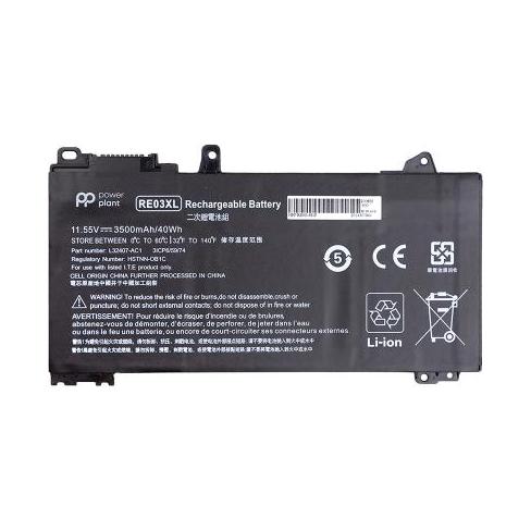 Акумулятор до ноутбука HP ProBook 450 G6 (RE03XL) 11.55V 3500mAh PowerPlant