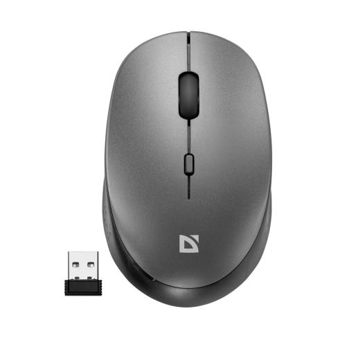 Мышка Defender Auris MB-027 Silent Wireless Grey