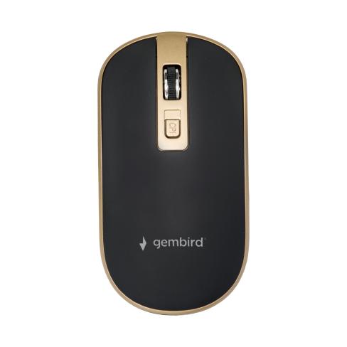 Мышка Gembird MUSW-4B-06-BG Wireless Black-Gold (MUSW-4B-06-BG)