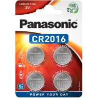 Батарейка Panasonic CR 2016 Lithium * 4 (CR-2016EL/4B)