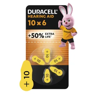 Батарейка Duracell 10 / P10 / PR70 Zinc Air (1.4V) * 6 (5007510/5011445)