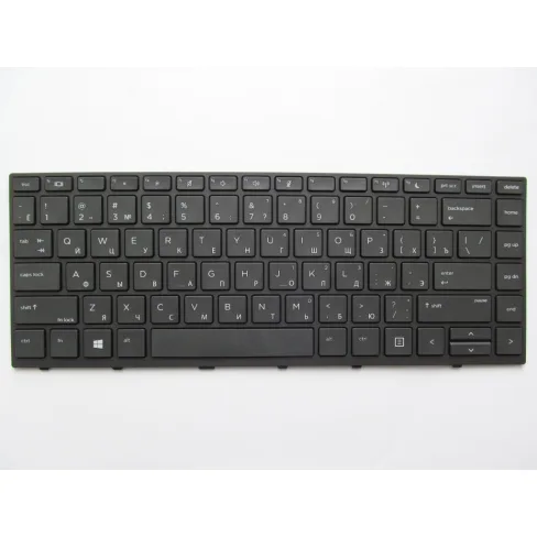 Клавиатура ноутбука HP ProBook 430/440/445 G5 черная с черной (A46088)
