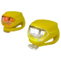 Комплект велофар Good Bike Silicone LED Yellow (92325Yellow-IS)