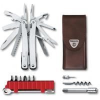 Мультитул Victorinox SwissTool Spirit X Plus Ratchet Leather Case (3.0236.L)