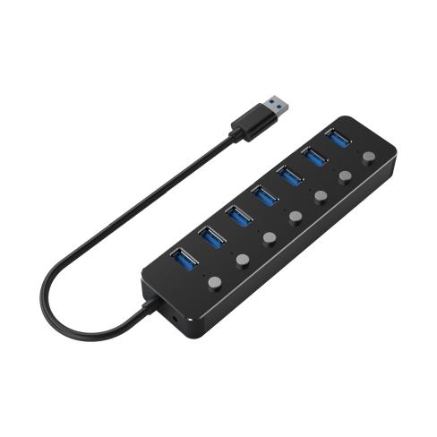 Концентратор Gembird USB 3.0 7 ports (UHB-U3P7P-01)