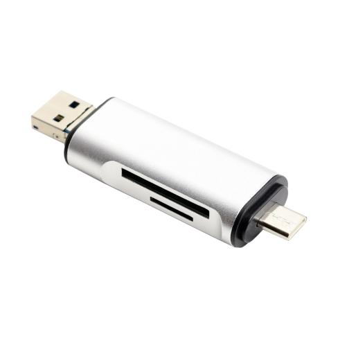 Концентратор XoKo AC-440 Type-C USB 3.0 and MicroUSB/SD Card Reader (XK-AС-440)
