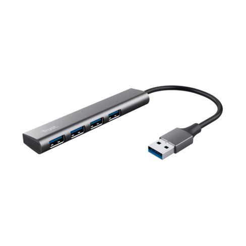 Концентратор Halyx 4-Port USB-A 3.2 Grey Trust (24947_TRUST)