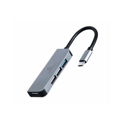 Концентратор Cablexpert USB-С to 1 х USB 3.1 Gen1 (5 Gbps), 3 х USB 2.0 (UHB-CM-U3P1U2P3-01)