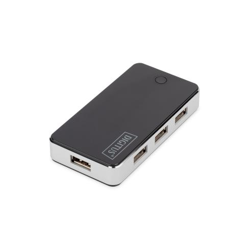 Концентратор Digitus USB 2.0 Hub, 7 Port (DA-70222)