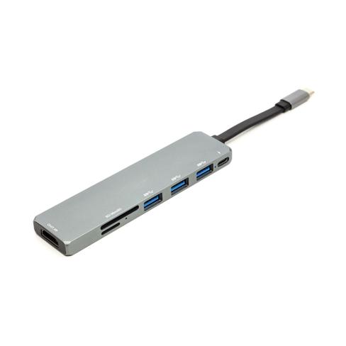 Концентратор USB 3.1 Type-C to USB Hub, HDMI, Card Reader (SD, micro SD) PowerPlant