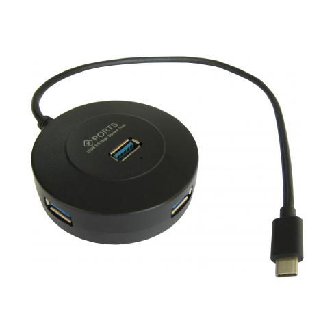 Концентратор Maiwo USB 3.1 Type-C - 4 port USB 3.0 Type-А, cable 30 cm