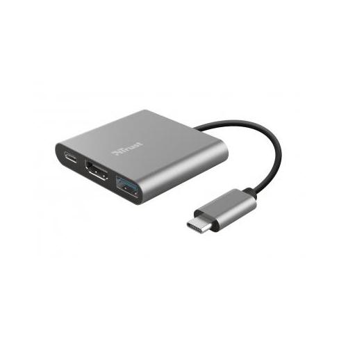 Концентратор Trust Dalyx 3-in-1 Multiport USB-C