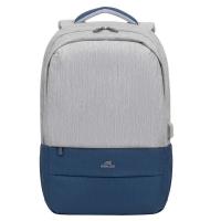 Рюкзак для ноутбука RivaCase 17.3" 7567 Prater, Grey / Dark Blue (7567Grey/DarkBlue)