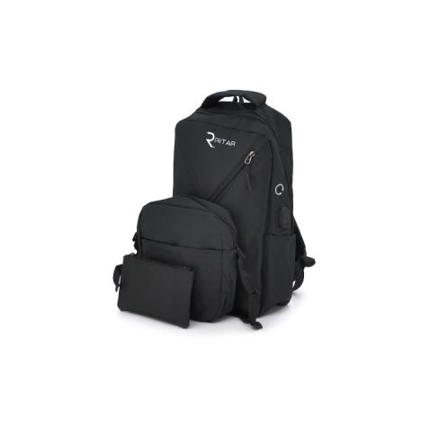 Рюкзак для ноутбука Voltronic 15.6" YT-B15,6"N-B3 Black, Q80, SET