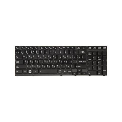 Клавіатура ноутбука PowerPlant TOSHIBA Satellite A660, A665 черный, черный фрейм