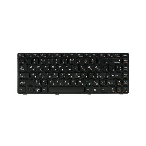Клавіатура ноутбука PowerPlant Lenovo IdeaPad G480 черный, черный фрейм