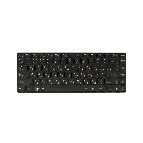 Клавиатура ноутбука PowerPlant Lenovo IdeaPad G470 черный, черный фрейм