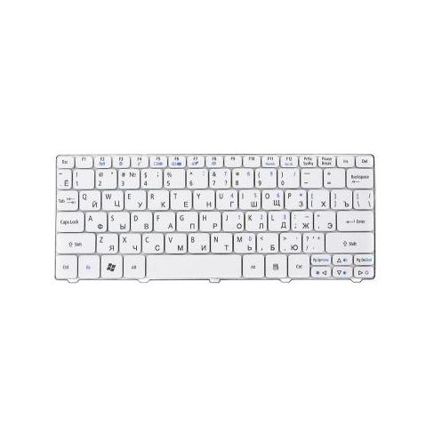Клавіатура ноутбука Acer Aspire One 521/eMachines 350 белый, без фрейма
