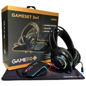 Мышка GamePro GS890 Combo 3 в 1 миша + ігрова поверхня + гарнітура (GS890)
