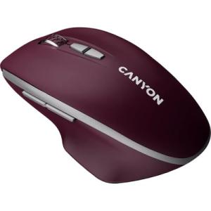 Мышка Canyon MW-21 Wireless Blue LED Burgundy (CNS-CMSW21BR)