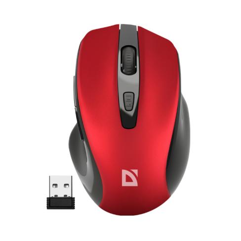 Мишка Defender Prime MB-053 Silent Wireless Red