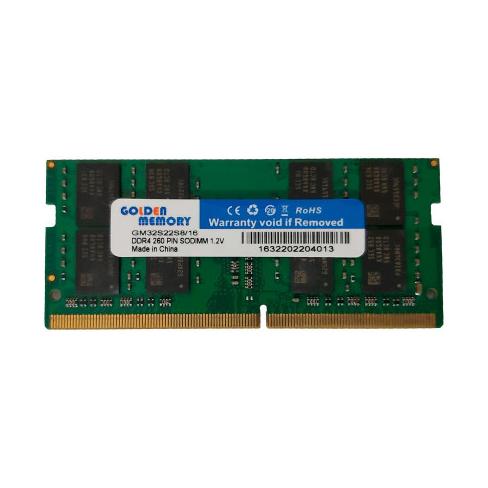 Модуль пам'яті для ноутбука SoDIMM DDR4 16GB 3200 MHz Golden Memory (GM32S22S8/16)