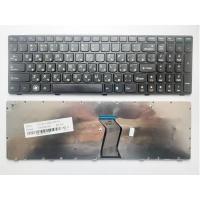 Клавиатура ноутбука Lenovo IdeaPad G570/G770/Z560 Series черная с черной рамкой RU (A43392)