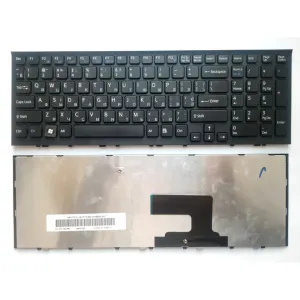 Клавіатура ноутбука Sony VPC-EE Series черная с черной рамкой UA (A43401)