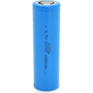 Акумулятор 21700 4000mAh, 3.7V, Blue, FlatTop Vipow (ICR21700-4000mAhFT / 31078)