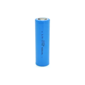 Аккумулятор 21700 4000mAh, 3.7V, Blue, FlatTop Vipow (ICR21700-4000mAhFT / 31078)