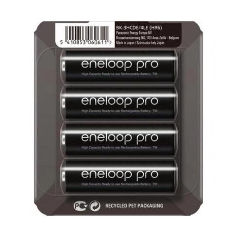 Акумулятор Panasonic AA Eneloop 2500mAh Pro NI-MH * 4 (BK-3HCDE/4CP)