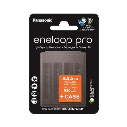 Акумулятор Panasonic Eneloop AAA 930mAh Pro NI-MH * 4 + Сase (BK-4HCDEC4CP)