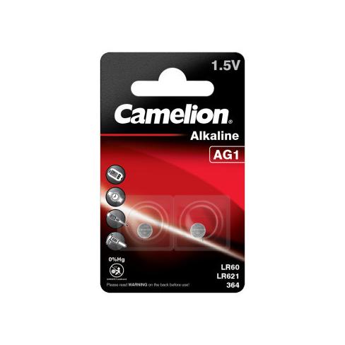Батарейка AG1 / LR60 Alkaline * 2 Camelion (AG1-BP2)