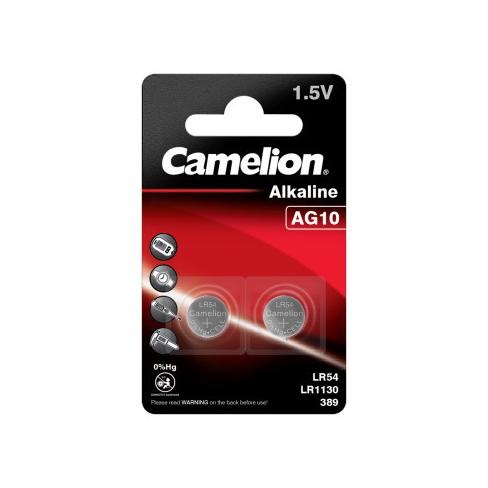 Батарейка AG10 / LR54 Alkaline * 2 Camelion (AG10-BP2)