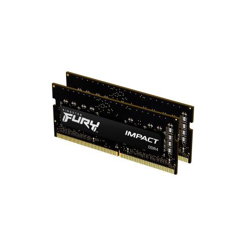 Модуль пам'яті для ноутбука SoDIMM DDR4 16GB (2x8GB) 3200 MHz Fury Impact Kingston Fury (ex.HyperX) (KF432S20IBK2/16)
