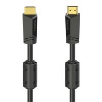 Кабель мультимедийный HDMI to HDMI 15.0m 4K Ethernet Gold Black Hama (00205010)