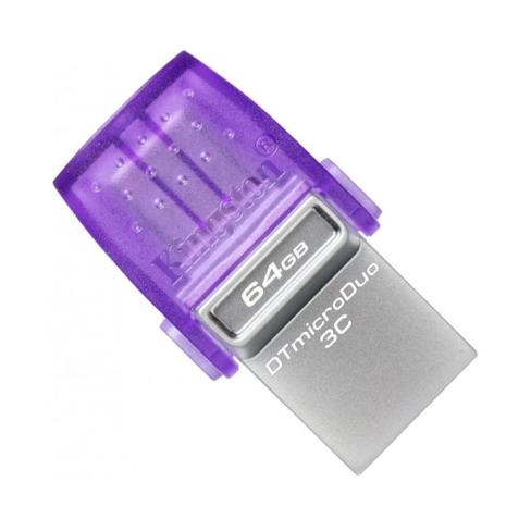 USB флеш накопитель Kingston 64GB DataTraveler microDuo 3C USB 3.2/Type C (DTDUO3CG3/64GB)