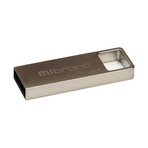 USB флеш накопичувач Mibrand 4GB Shark Silver USB 2.0 (MI2.0/SH4U4S)